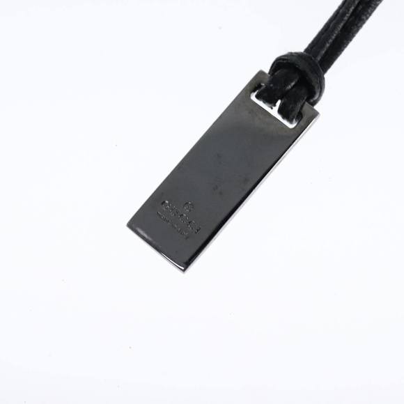 PRADA Hand Bag Leather Black Silver Auth 109379 - Picture 15 of 16